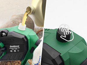 Goldsea 6 Inch Mini Chainsaw with 4000 mAh Battery A+ detail image