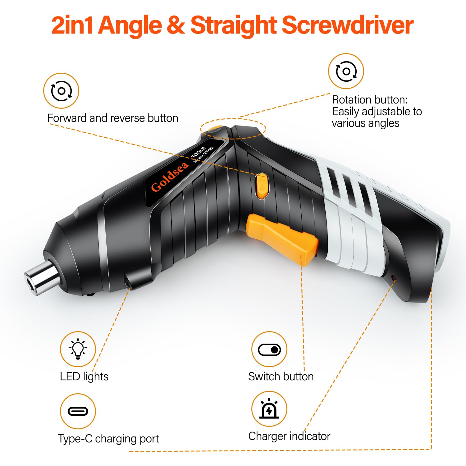 Goldsea 4.2V Adjustable Electric Screwdriver