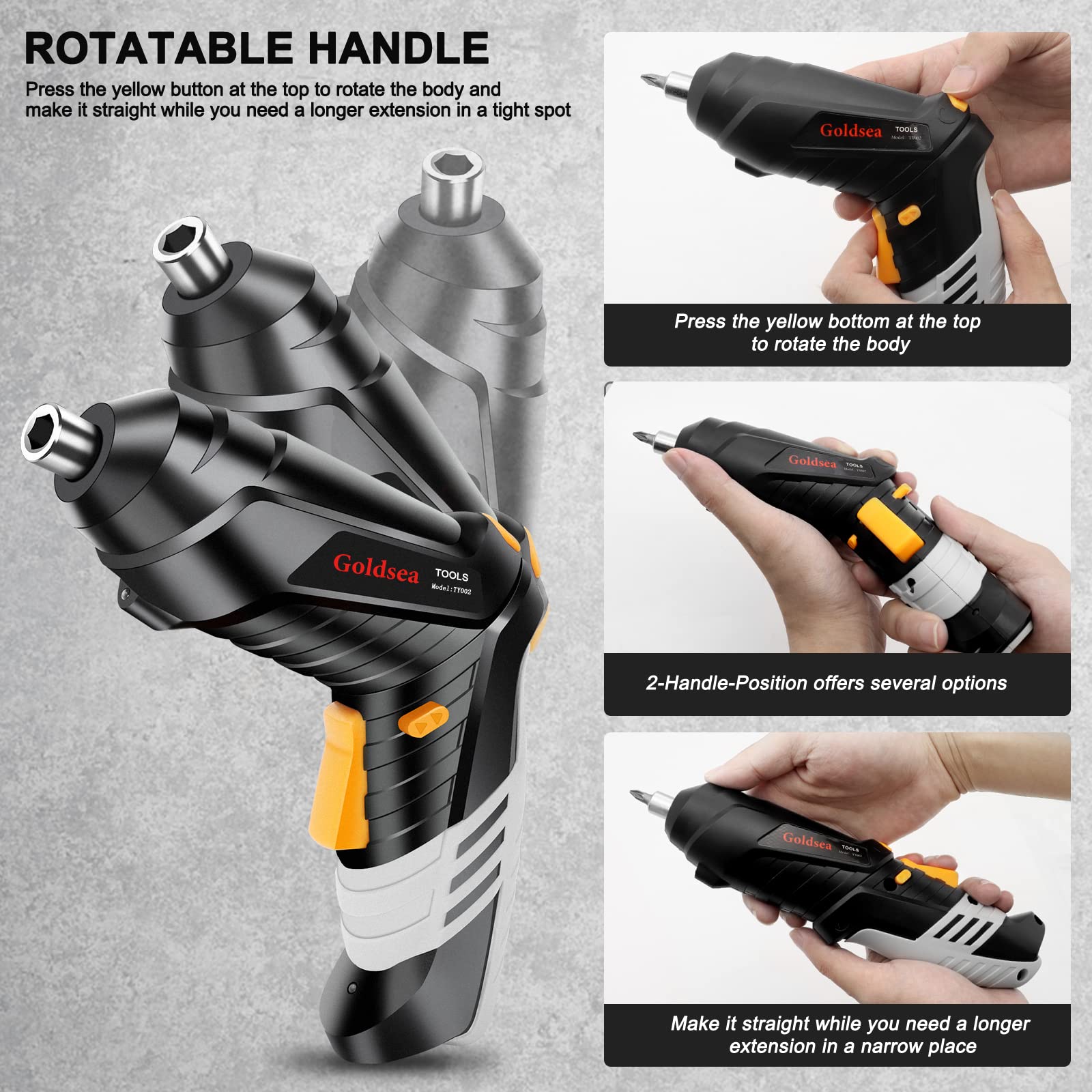 Goldsea 4.2V Adjustable Electric Screwdriver