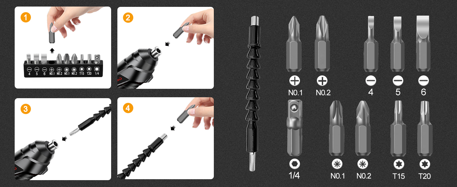 Goldsea 4.2V Cordless Electric Screwdriver A+ detail image