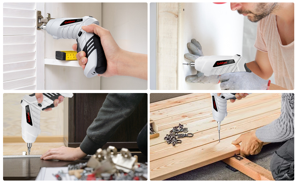 Goldsea White 4.2V Mini Electric Screwdriver A+ detail image