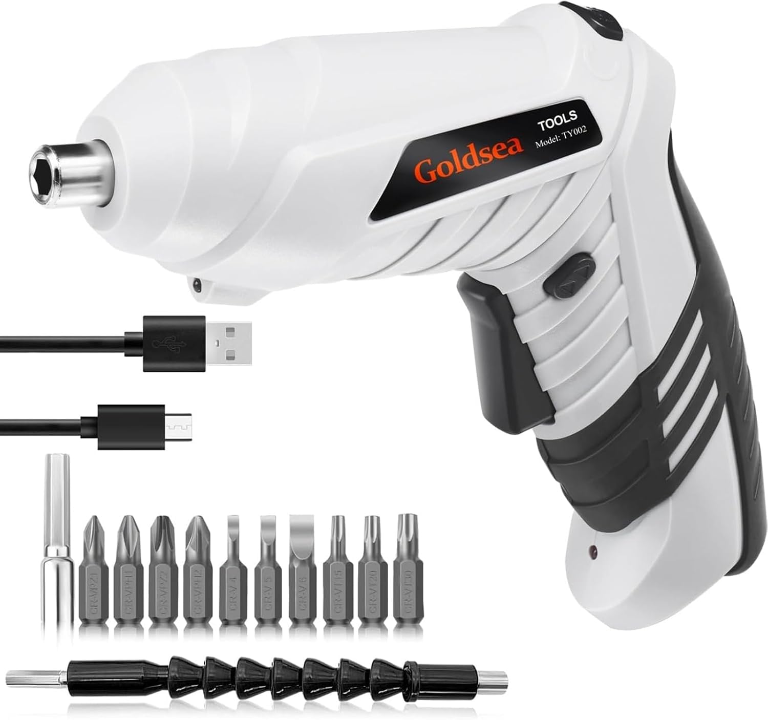 Goldsea White Electric Screwdriver