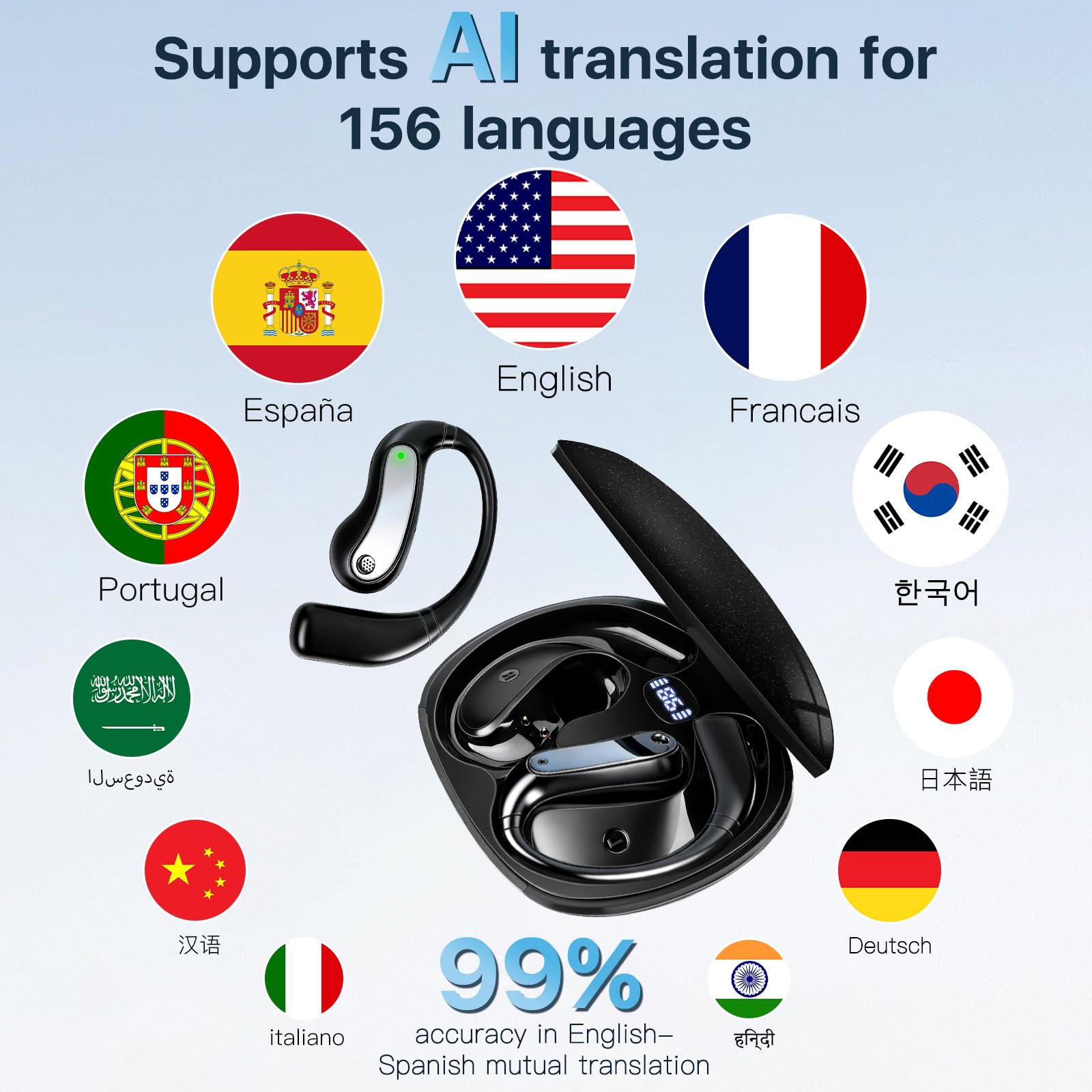 Goldsea AI Translation Earbuds