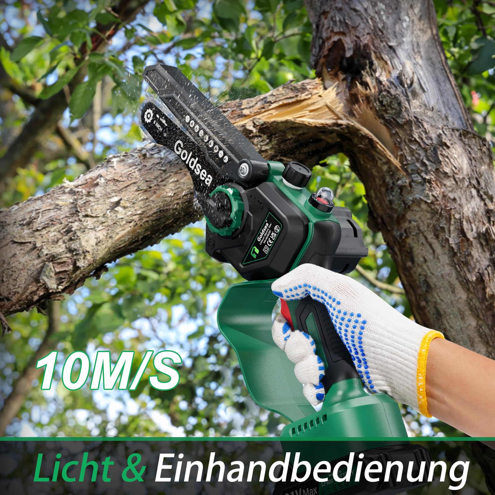Goldsea Portable Battery Hand Chainsaw